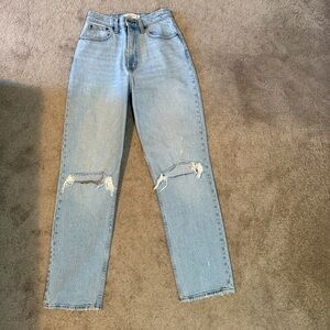 Abercrombie & Fitch Light Blue High Rise Jeans